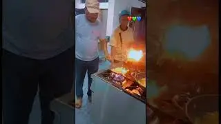 cheflee innocent frying yam.. Nigerian food recipes