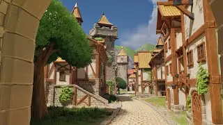 Stylized Medieval Town - UE5 Asset Pack