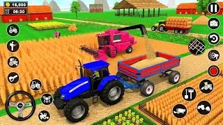 New tractor driving simulator 3D game || New update || farming simulator game #games #tractor 