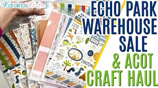 Echo Park Warehouse Sale Unboxing with NEW TO ME Collections and A Cherry On Top Paper Craft Haul