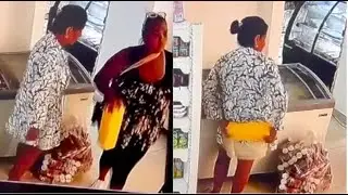 C&Aacute;MARAS DE SEGURIDAD CAPTAN A DOS MUJERES ROBANDO QUESOS EN UNA MIPYME DE LA HABANA