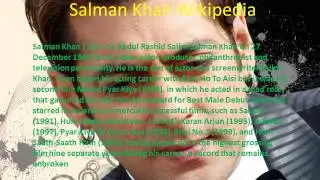 Salman Khan - Wikipedia, the free video