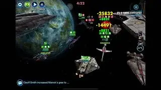 SWGOH, Fleet Arena: Home One vs Negotiator 