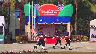 প্রশিক্ষন সমাপনী কুচকাওয়াজ ৫৭তম টিআরসি ব্যাচ   পুলিশ ট্রেনিং সেন্টার খুলনা।