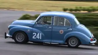 Morris Minor 'Bluebell' at Chateau Impney Hillclimb 2015