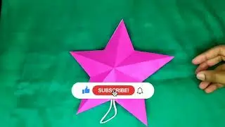 How to make 3D star  with paper for christmas decoration || Easy & simple paper star|| paper crafts