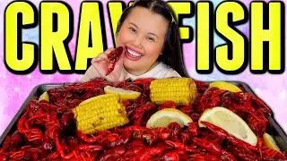 GIANT SEAFOOD BOIL CRAWFISH MUKBANG 먹방 EATING SHOW | LOUISIANA CRAWFISH BOIL