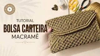 BOLSA CARTEIRA MACRAM&Ecirc;