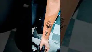 lotus tattoo girl |lotus flower tattoo ideas for females |#portraittattoos #piercings 9777829719