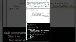 Aprender a generar hojas con una lista en VBA #excel ya saben con #fullexcelperu