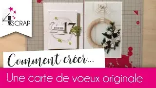 Tuto Scrapbooking Carte de voeux originale par Nécureuil #4enSCRAP