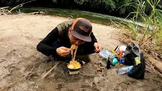 Casting ikan dan mukbang di pinggir sungai #d'outdoorTv #outdoorTV #mancingliaran