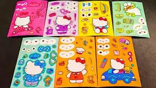 [Paper DIY] Hallo Kattly Sticker Book | Paper DIY ASMR
