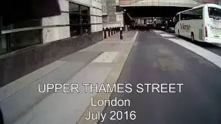 Upper Thames Street, London. Then and now