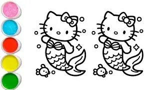 How To Draw Mermaid Drawing, Painting & Coloring For Kids and Toddlers_ Child Art 🌈🎨@drawingmunni