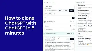 How to clone ChatGPT with ChatGPT in 5 minutes