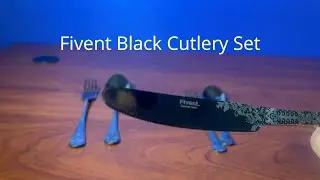 Here's what makes this black mirror polished Cutlery Set from Amazon so elegant & special *REVIEW*