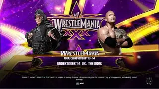 WWE 2K24 FULL MATCH &mdash; Undertaker vs. Rock &mdash; Wrestlemania 30 Alternate Ending