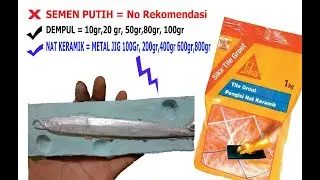 #metaljig #lure CETAKAN METAL JIG NAT KERAMIK ZIKA