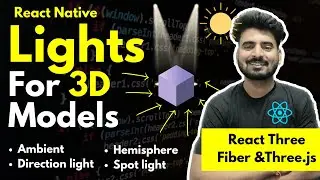 🛑 React Three Fiber & Three.js - Lights  | Engineer Codewala