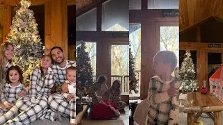 Vlog | Slow Christmas Morning in a Cozy Cabin | Santas Footsteps | breakfast + coffee holiday magic