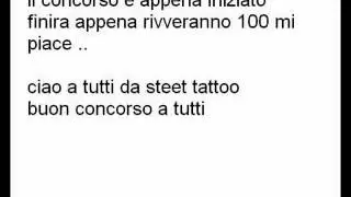 Street Tattoo concorso vinci un tatuaggio