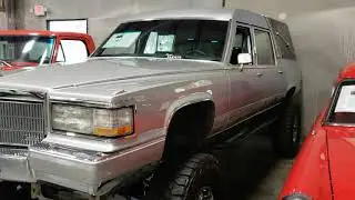 CREEPY CADILLAC HEARSE 4X4 WITH A SURPRISE INSIDE