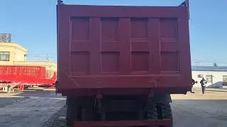 HOWO 371 Engineering Dump Truck, Flatbed Semitrailer Ready to Ship to Port Tanzania for Service