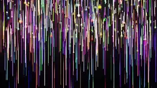 Falling Glowing Neon Streak Full HD 60 FPS