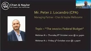Federal Budget 2020/21 Webinar - Financially Sorted