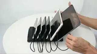 Charging Station for Multiple Devices, Multi Retractable Charger Cord, Tangle Cables, Multi charger