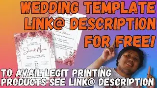 WEDDING INVITATION FREE TEMPLATE ! | WITH QUICK MATERIALS EXPLANATION