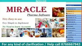 Miracle  Pharma GST Billing Software Full Training