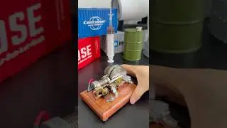 Tiny 6-Stroke Gas Engine Actually Works!| M96 Mini Hit & Miss #enginemodel #hitandmiss #miniengine