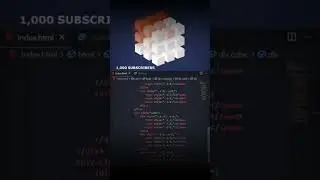 Interactive Color Changing Cube Using HTML & CSS 🎨 | Hover Animation Project