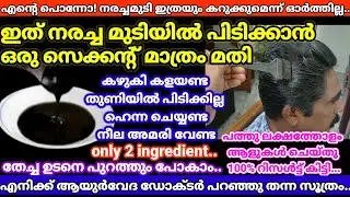 100%natural hair dye നരച്ചമുടി കറുപ്പിക്കാൻ വെറുംഒരു സെക്കന്റ്മതി!കഴുകി കളയണ്ട #nohairdye#dye 