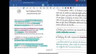 Rimbaud - Cahiers de Douai - 18 - Au Cabaret vert