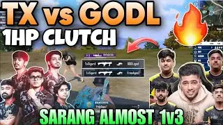 TX vs GODL 🤯 SARANG almost 1v3 GODL 😮🔥  #scout #txspark #godlike #sarang #esport #bgis