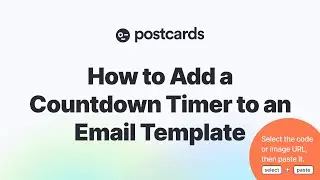 How to Add a Live Countdown Timer to Your Postcards Email Template (Sendtric + NiftyImages Tutorial)