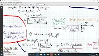Output resistance with feedback for an Inverting amplifier