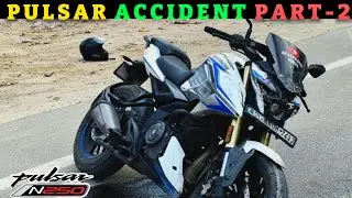 New Pulsar N250 Deadly Crash 😱 | Kya Rider Safe Hai? 🙏 All Is Over #pulsar #crash #bikecrashing 