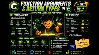 Function Arguments and Return Values in C Programming | C Tutorial #17