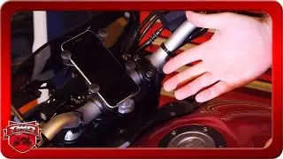 How To Install A Xgrip Ram Mount Phone GPS FZ09 MT09 Motorcycle