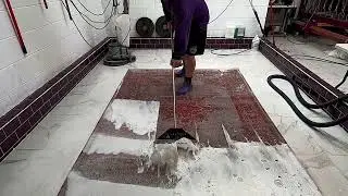 Relaxing Louis de poortere designer rug cleaning, Flatweave rug washing