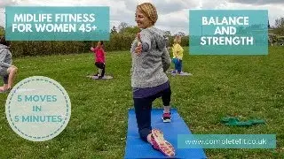 5 Moves in 5 Minutes #BalanceandStrength  Midlife Fitness for Women 45+