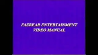 Fazbear Entertainment Video Manual (rus)