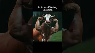Animals Flexing Muscles #aigenerated #aiart #animals #viral #fyp