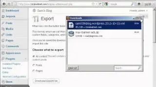 WordPress Tutorial - How to Transfer Content From One Wordpress Blog to Another