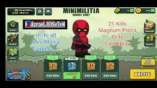 Mini Militia - Deadpool - Magnum Pistol - 21 Scores Free For All Gameplay - Junkyard