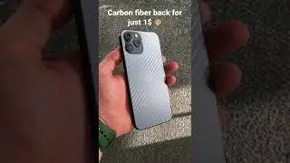 1$ Carbon Fiber Back Skin for iPhone 🙊 Stylish or Rubbish? 😅